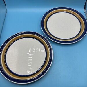 Noritake China PRIMASTONE PACIFICA 8307 Blue Dinner Plates Set Of 2